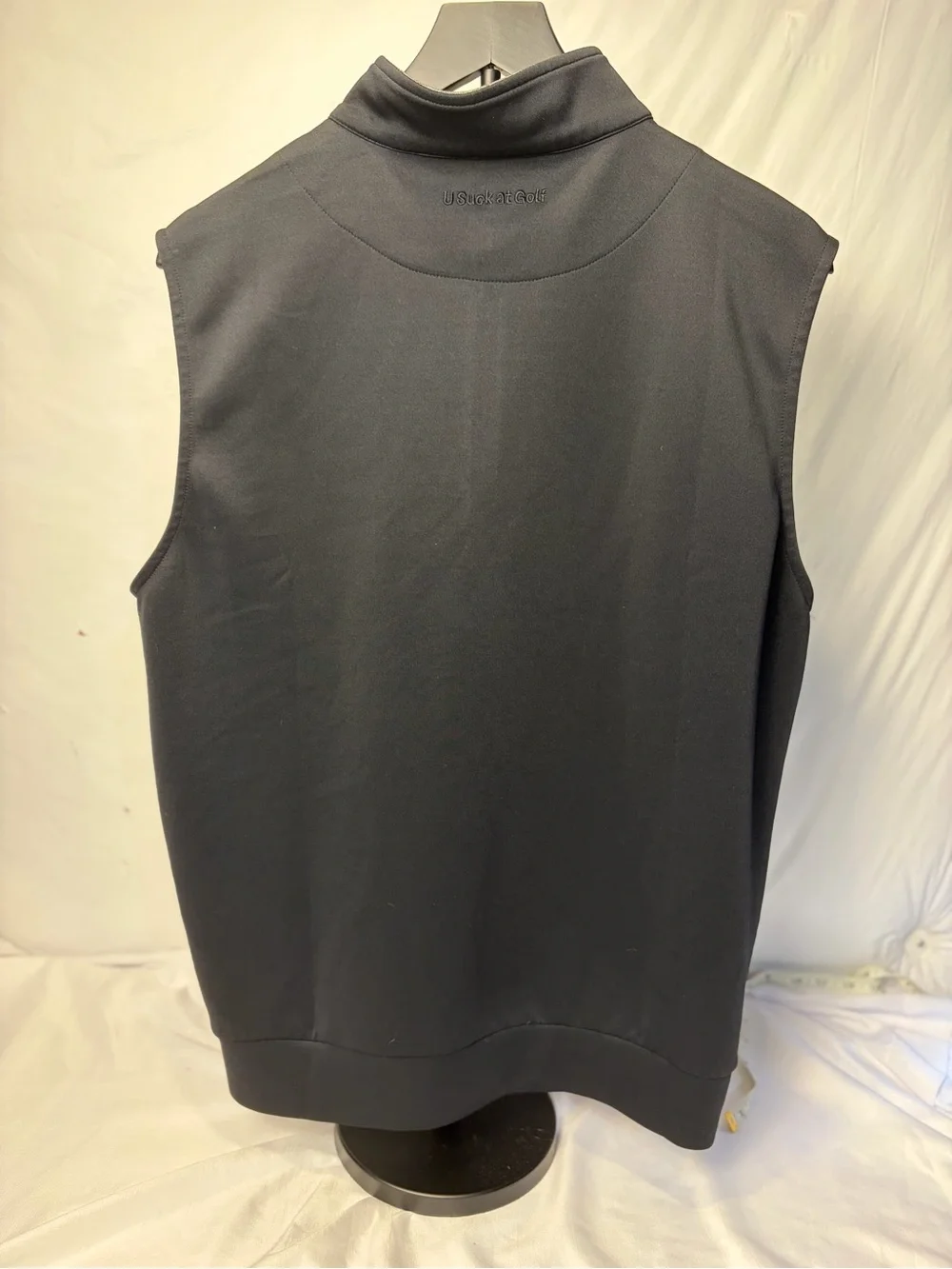 U Suck at Golf Jersey Vest - Men’s Med